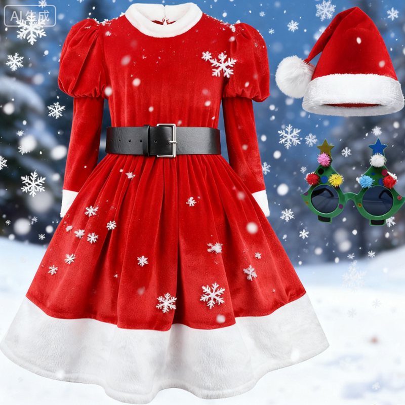 Elf Costume Christmas - 4PCS Santa Claus Cosplay Kostüm Jungen