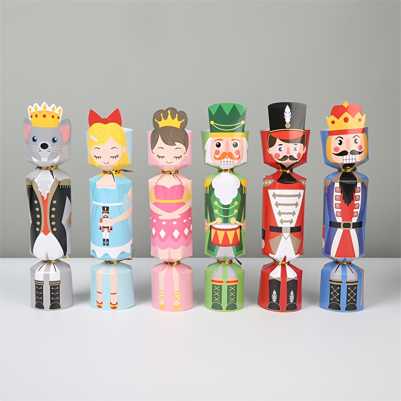 Nutcracker Figurine - 24 Stück Weihnachts-Candy-Boxen in Form von
