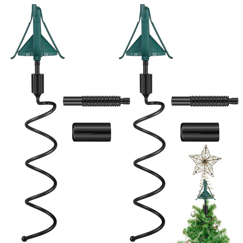 Star Tree Topper - Aufschraubbare Stabilisator-Weihnachtsbaumspitze Partydekoration Verstellbarer Aufsatz Weihnachtsbaumschmuck