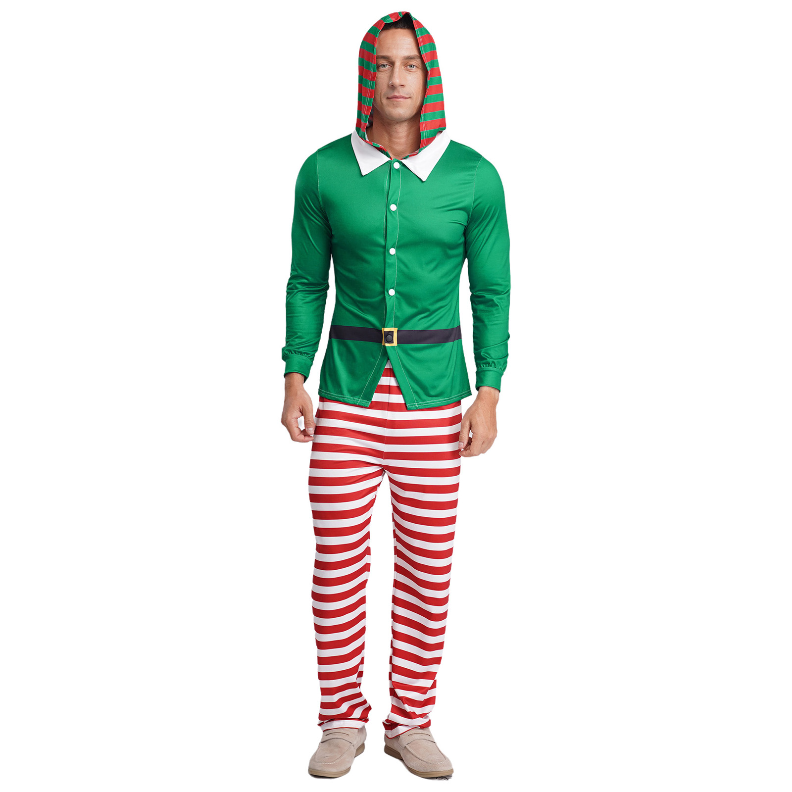 Elf Costume Christmas - Männer Weihnachten Elf Cosplay Kostüm Heiligabend