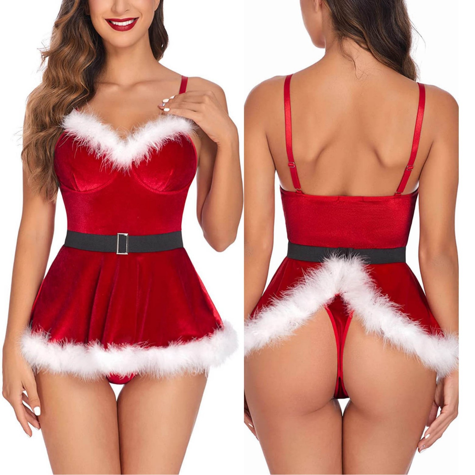 Sexy Nachthemd für Damen, Weih – Elf Costume Christmas Bewertung und Preis