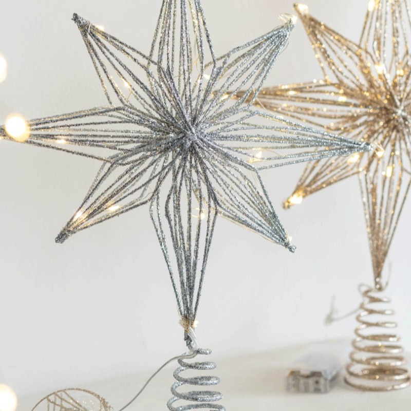 Weihnachtsdekoration aus Eisen – Star Tree Topper Bewertung und Preis