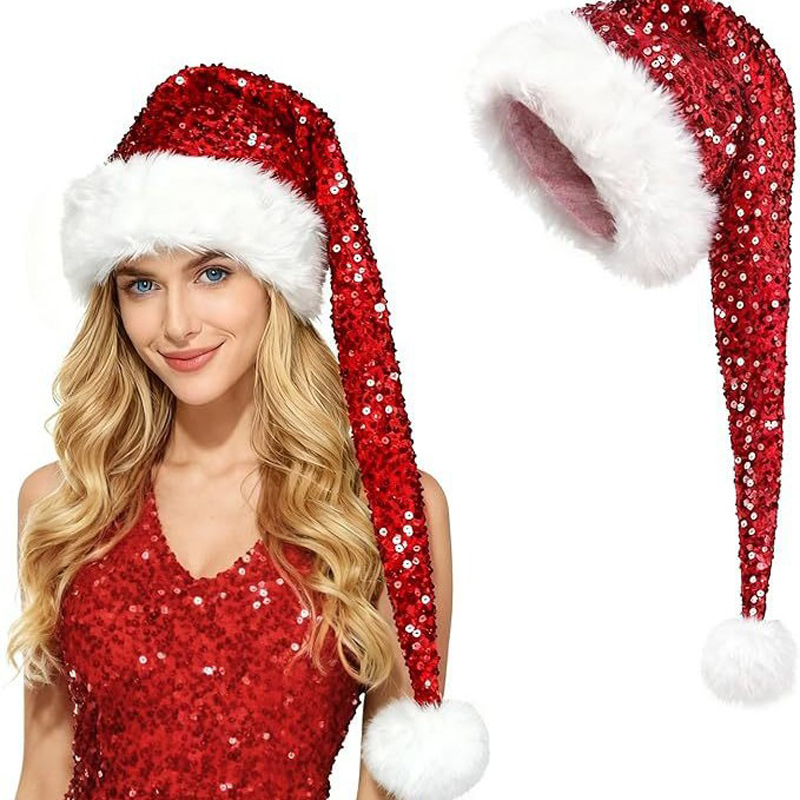 Unisex Weihnachts-Paillettenhu – Santa Hat Plush Bewertung und Preis