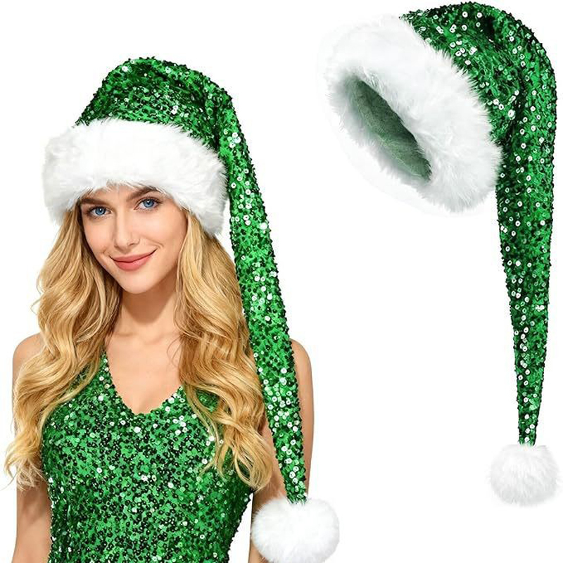 Unisex Weihnachts-Paillettenhu – Santa Hat Plush Bewertung und Preis