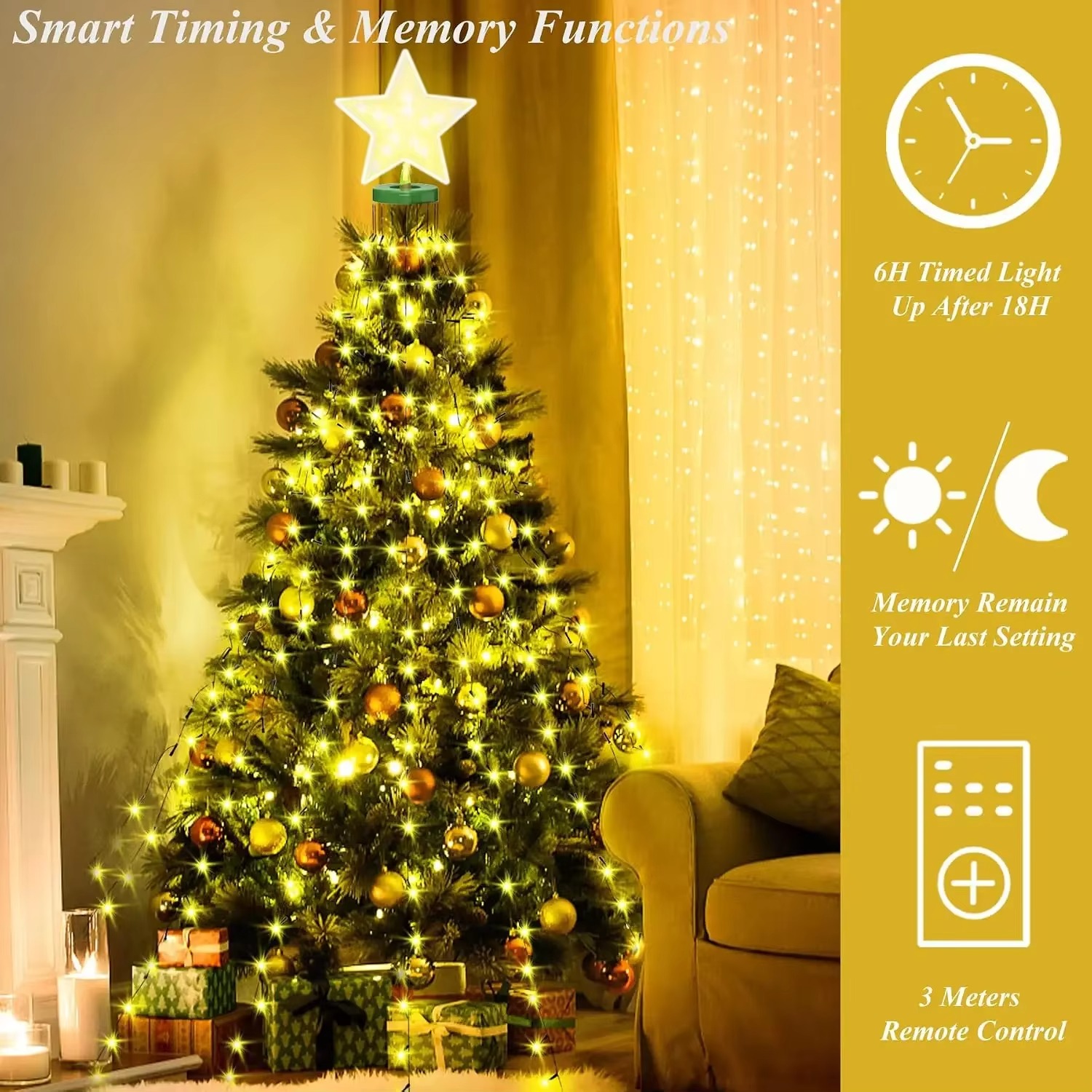 Weihnachtsbaum-Ringlichter Ste – Star Tree Topper Bewertung und Preis
