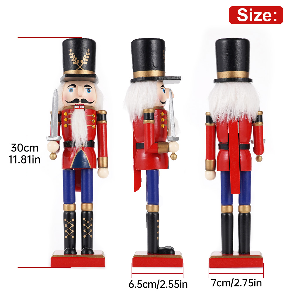 30 cm Holz Nussknacker Ornamen – Nutcracker Figurine Bewertung und Preis