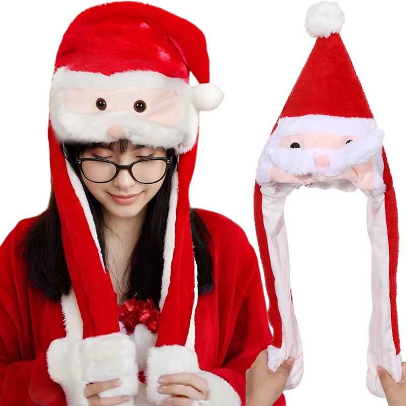 Lustige Weihnachtsmütze mit be – Santa Hat Plush Bewertung und Preis
