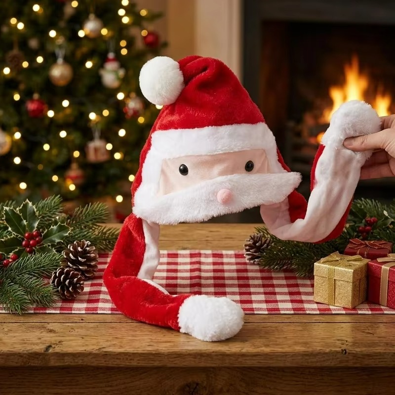 Lustige Weihnachtsmütze mit be – Santa Hat Plush Bewertung und Preis