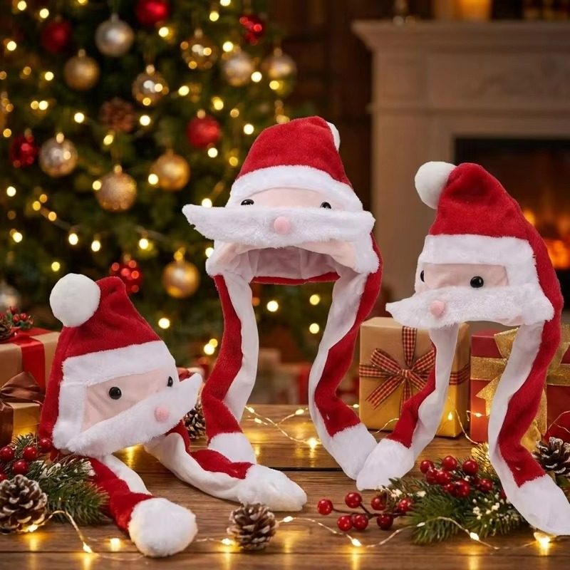 Lustige Weihnachtsmütze mit be – Santa Hat Plush Bewertung und Preis