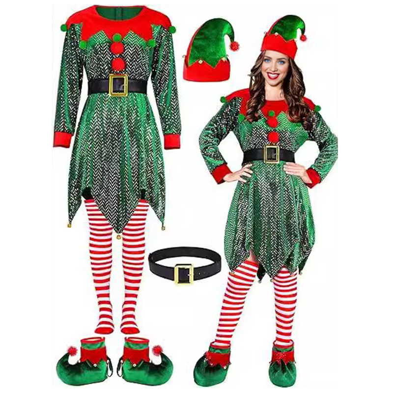 5-teiliges Weihnachtskostüm-Se – Elf Costume Christmas Bewertung und Preis