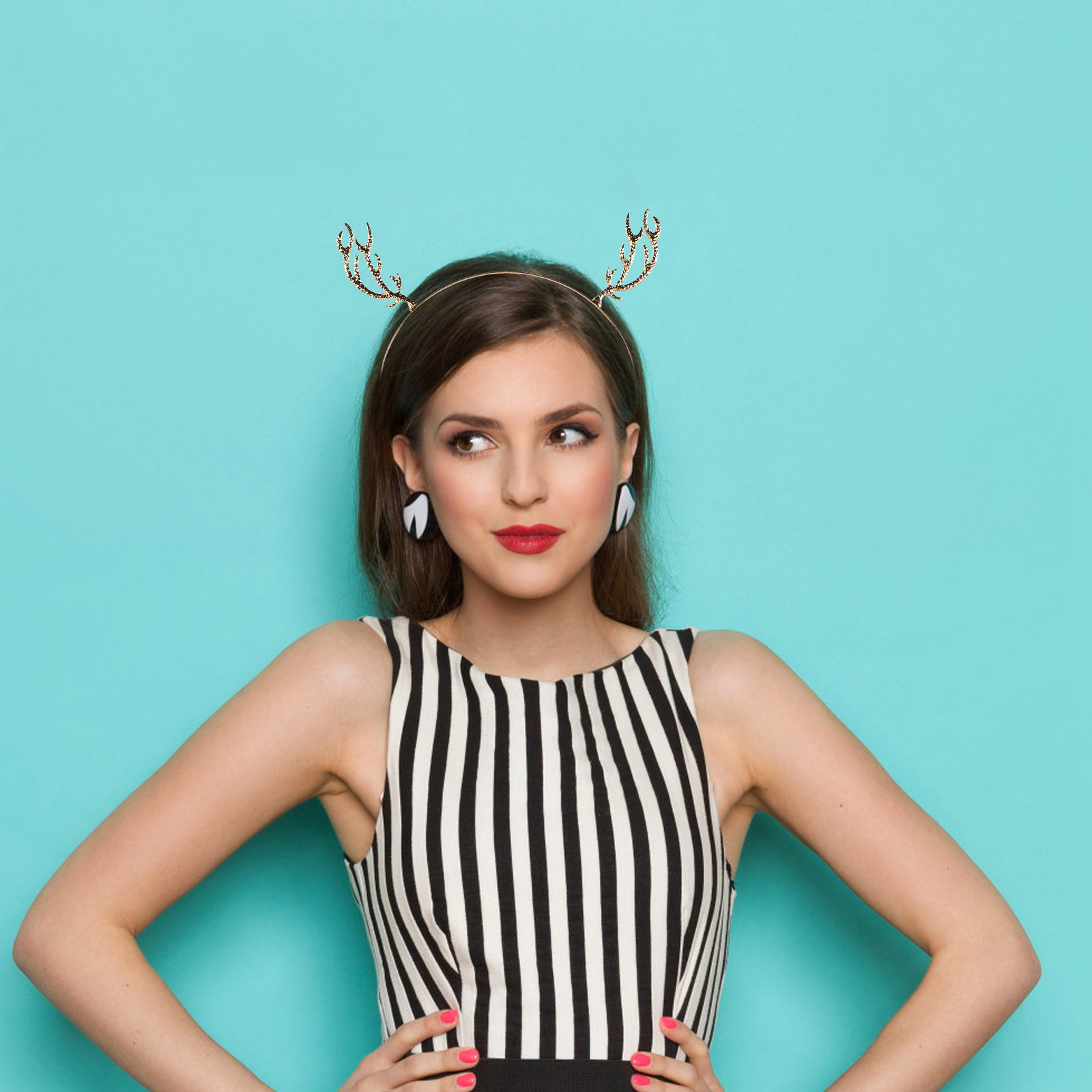 Metall-Haarreif mit Strassstei – Reindeer Antlers Headband Bewertung und Preis