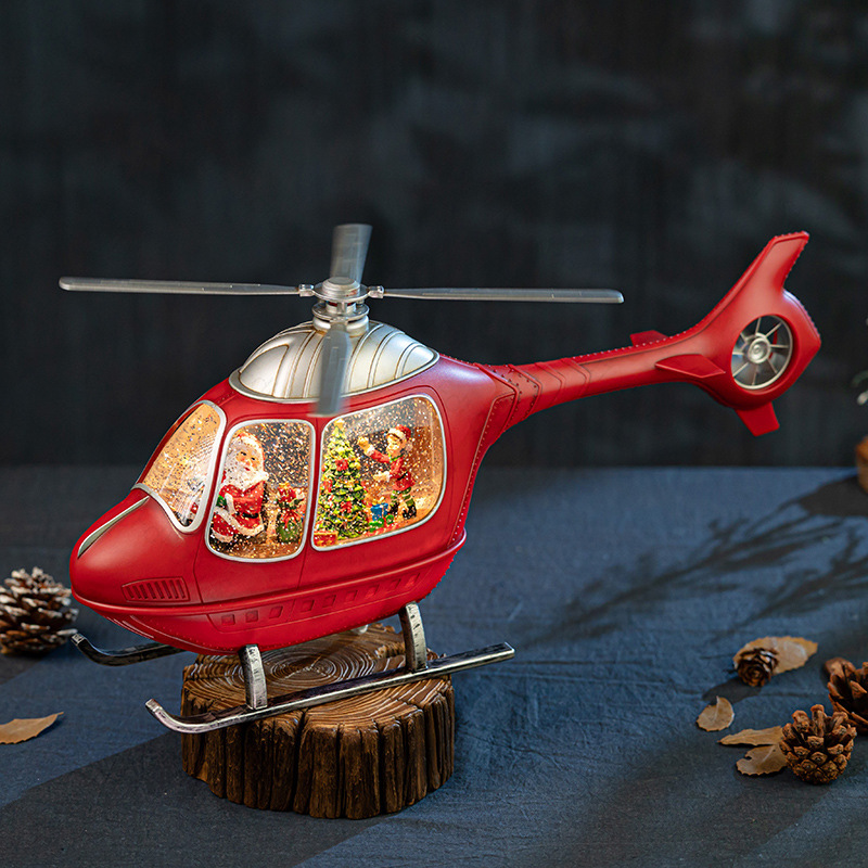 Weihnachts-Helikopter-Schneeku – Snow Globe Musical Bewertung und Preis