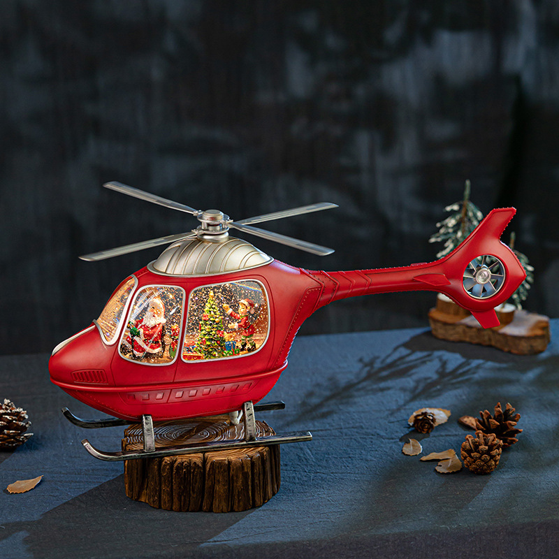 Weihnachts-Helikopter-Schneeku – Snow Globe Musical Bewertung und Preis