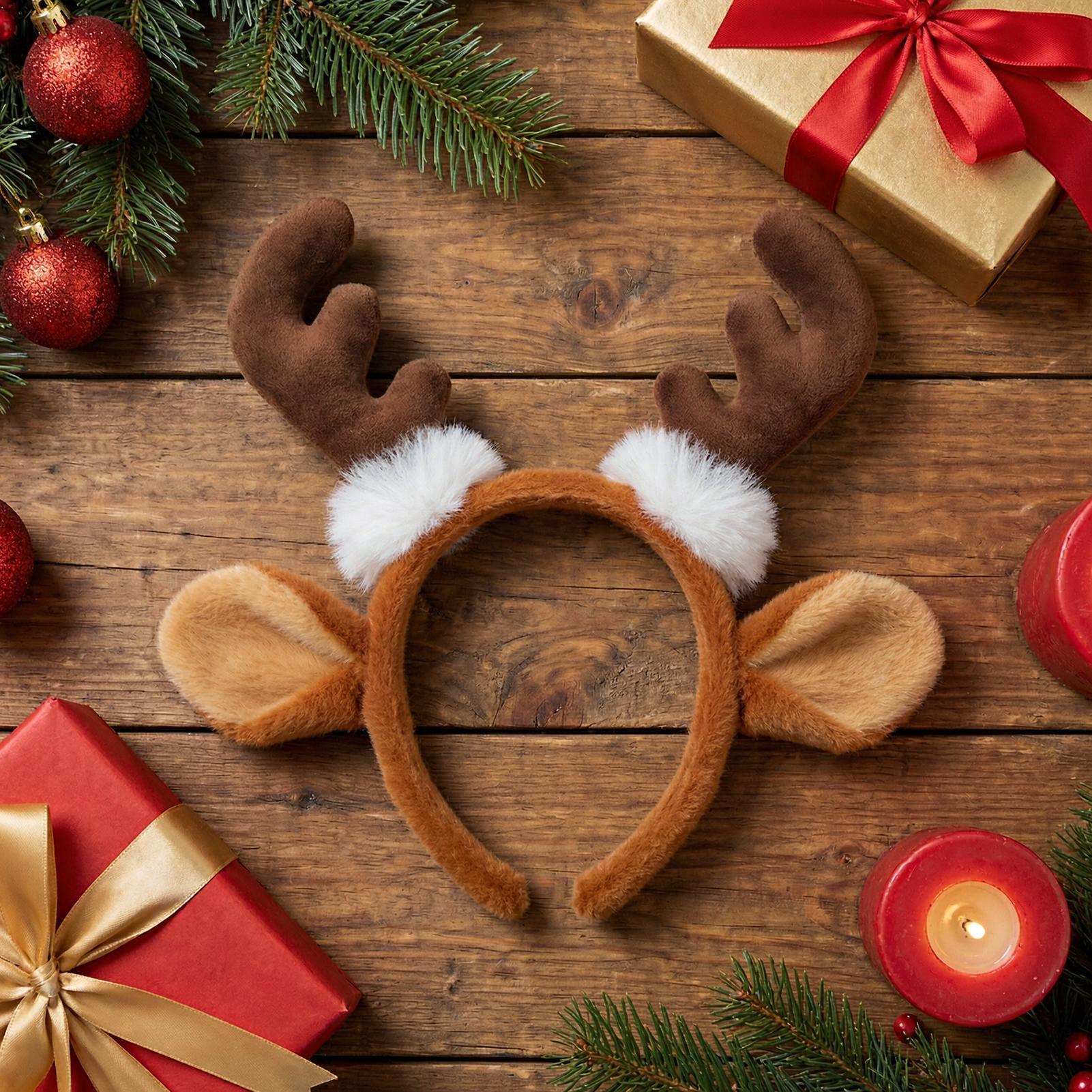 Weihnachts-Rehgeweih-Stirnband – Reindeer Antlers Headband Bewertung und Preis