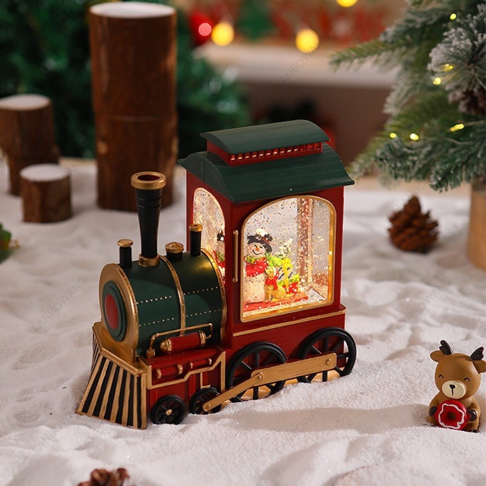 Weihnachts-Lokomotiv-Ornament, – Snow Globe Musical Bewertung und Preis
