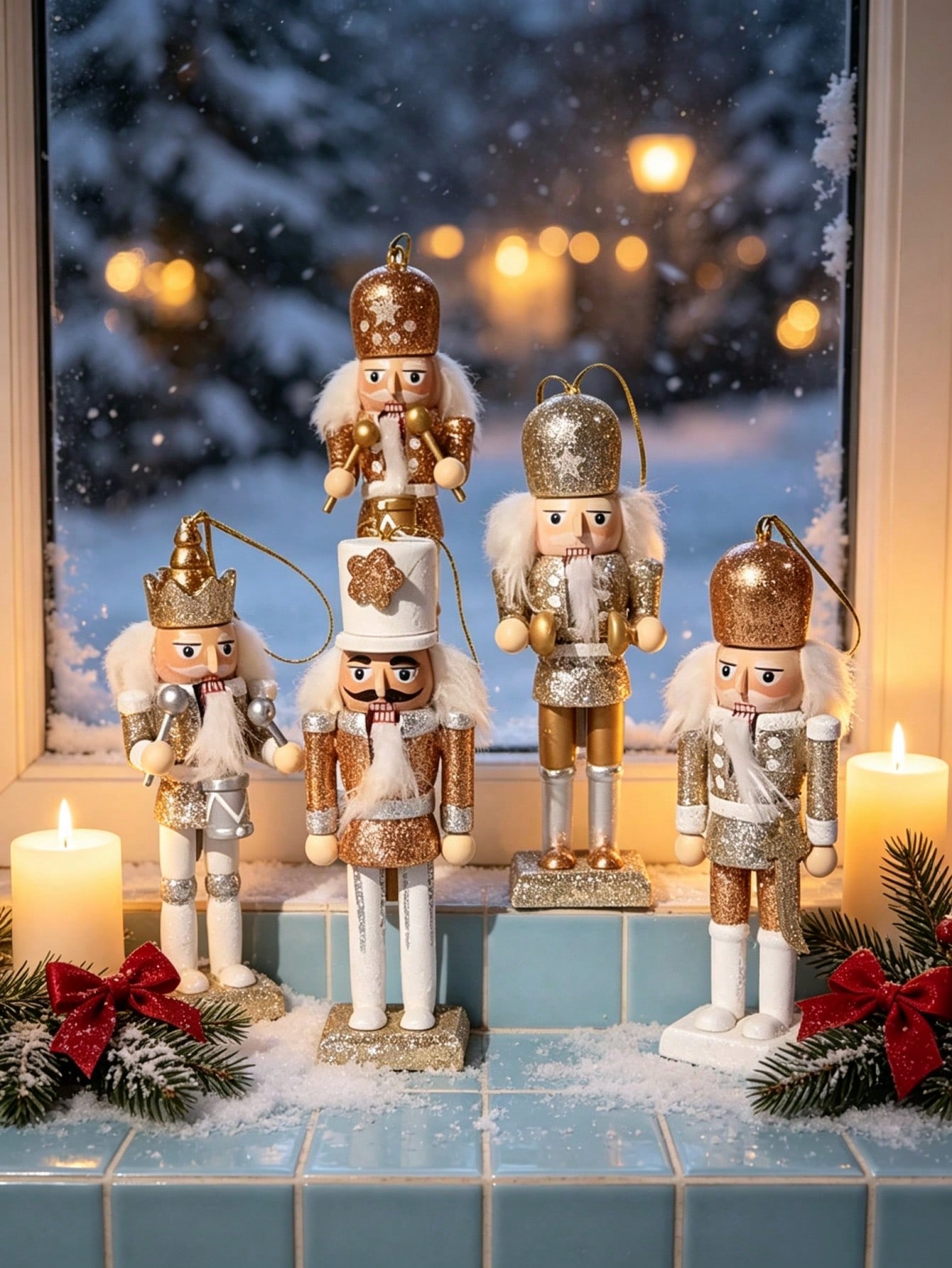 5-teiliges Set aus Holzpuppen- – Nutcracker Figurine Bewertung und Preis