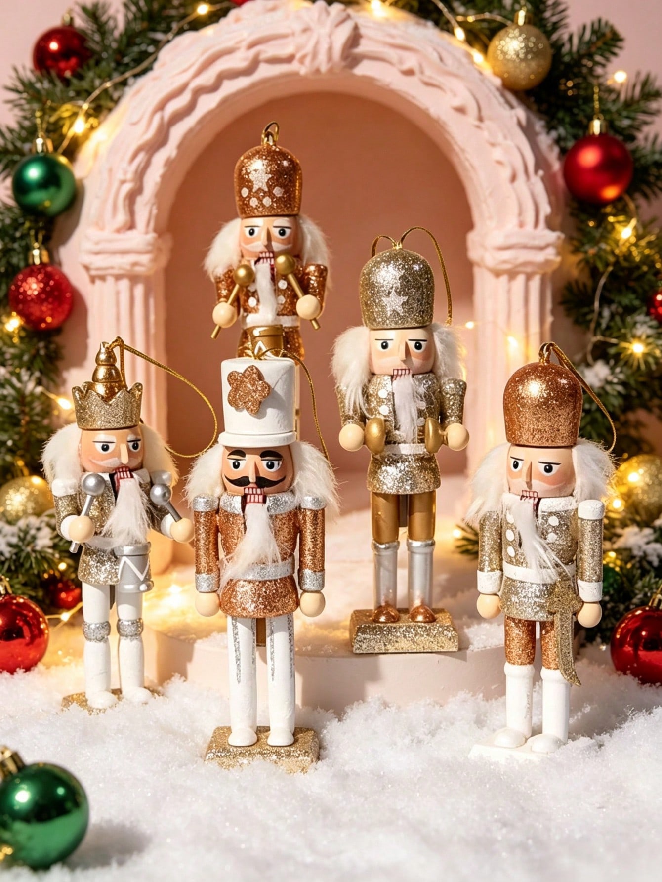 5-teiliges Set aus Holzpuppen- – Nutcracker Figurine Bewertung und Preis